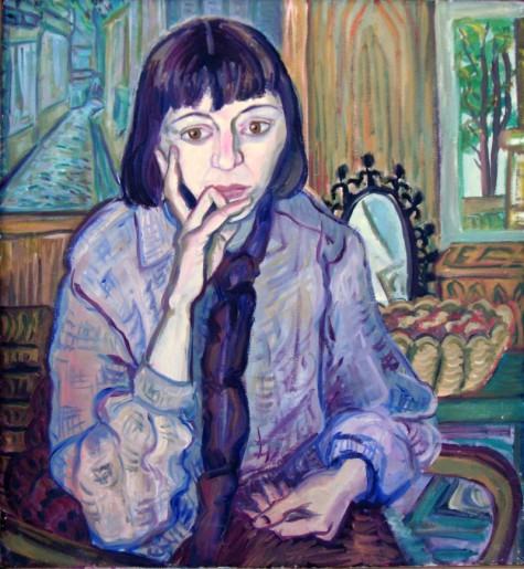 Maria N., Schauspielerin; Öl,Lw.  80x70cm